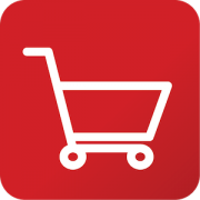 shopping cart icon red