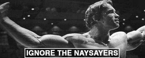 Arnold Schwarzenegger - Ignore Naysayers