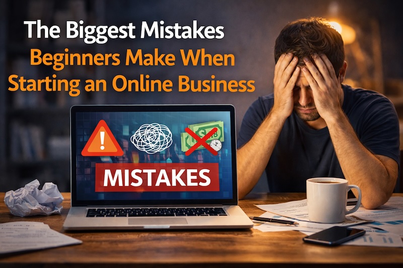 Biggest Mistakes Beginners Make When Starting an Online Business