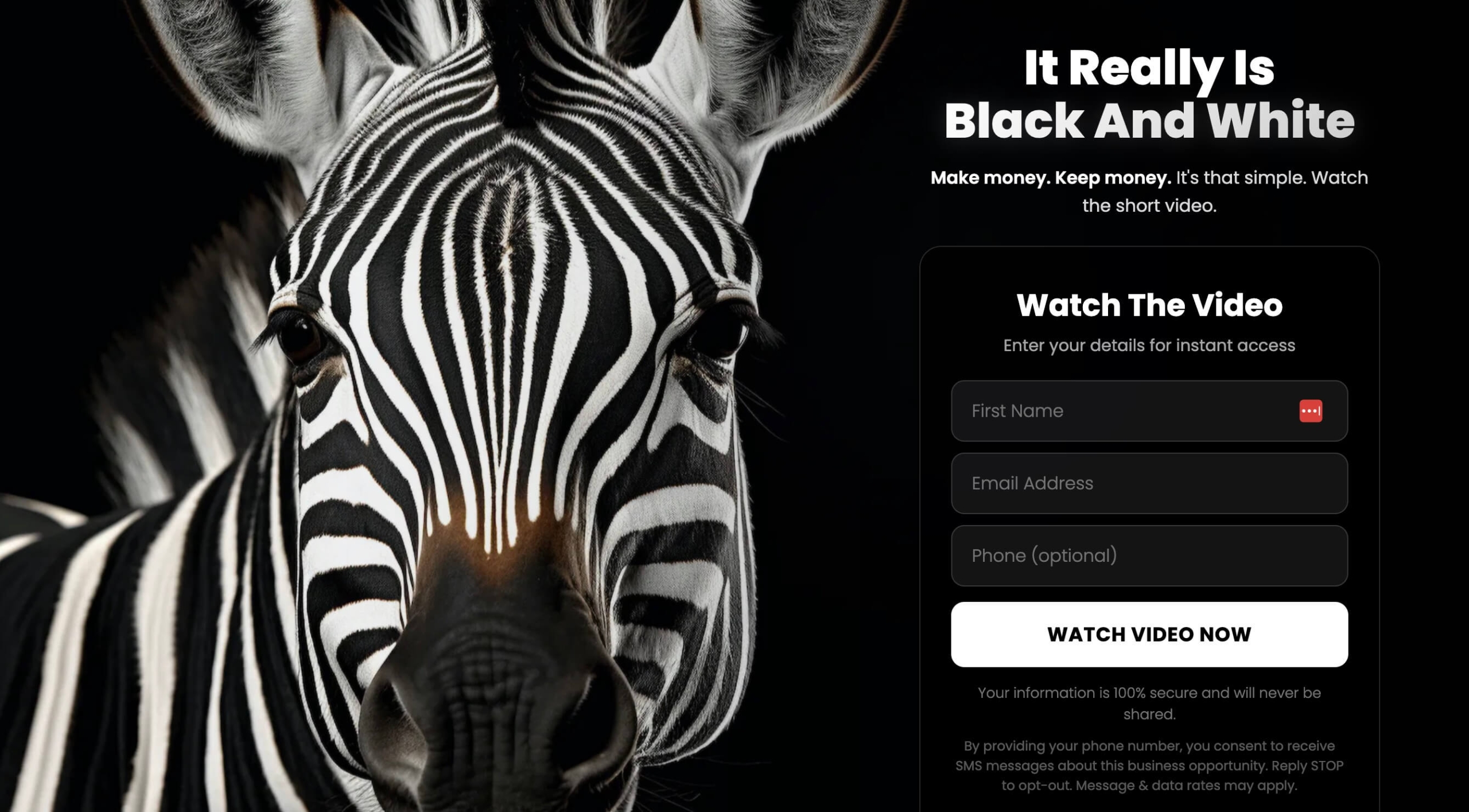 It's Black and White your easy Done fro You Online Business